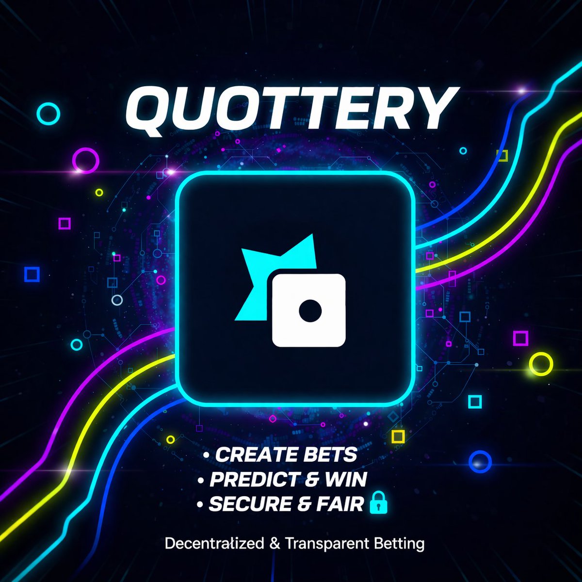 🚀 Quottery 
Create bets. Predict outcomes. Win real rewards.
Fully decentralized. 100% transparent. Oracle-powered fairness.
No middlemen. Just pure Web3 betting.
Secure. Fair. Fun. 🔥
Who’s ready to play? 👀
#Quottery #Web3Betting #Decentralized