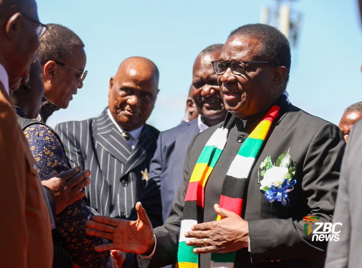 ZBCNewsonline's tweet photo. PRESIDENT MNANGAGWA ARRIVES AT ZCC EASTER CONFERENCE
President Dr Emmerson Mnangagwa has arrived at Mbungo Estate for the Zion Christian Church Easter Conference.
#ZCC #EasterConference #PresidentMnangagwa #Zimbabwe #ZBCnews https://t.co/wzX3Dww24t