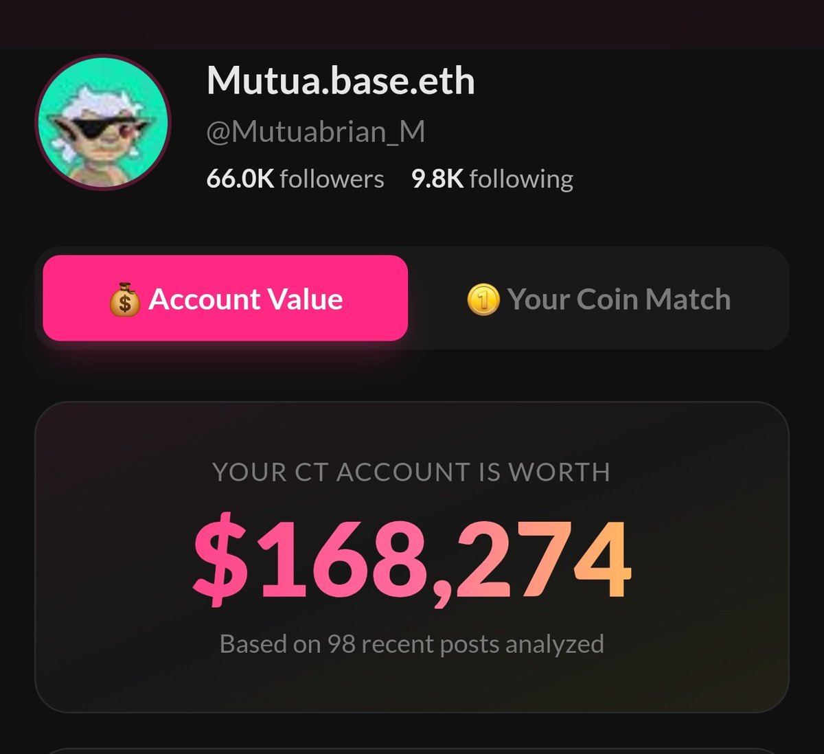Mutuabrian_M's tweet photo. Not much.

This is why I wouldn't sell my account for anything less than $100K https://t.co/xcIEyVZ9lr