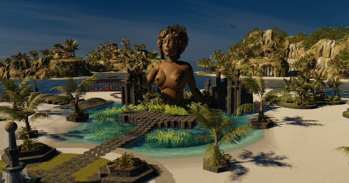 LyndiBuild3dx's tweet image. Gaia Islands #3dxchat #Build #room