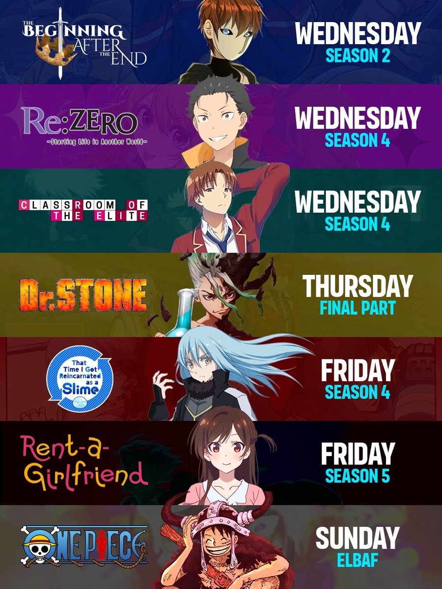 animeposts's tweet photo. Upcoming Anime 2026 Release Schedule https://t.co/LpTKyV2ghj