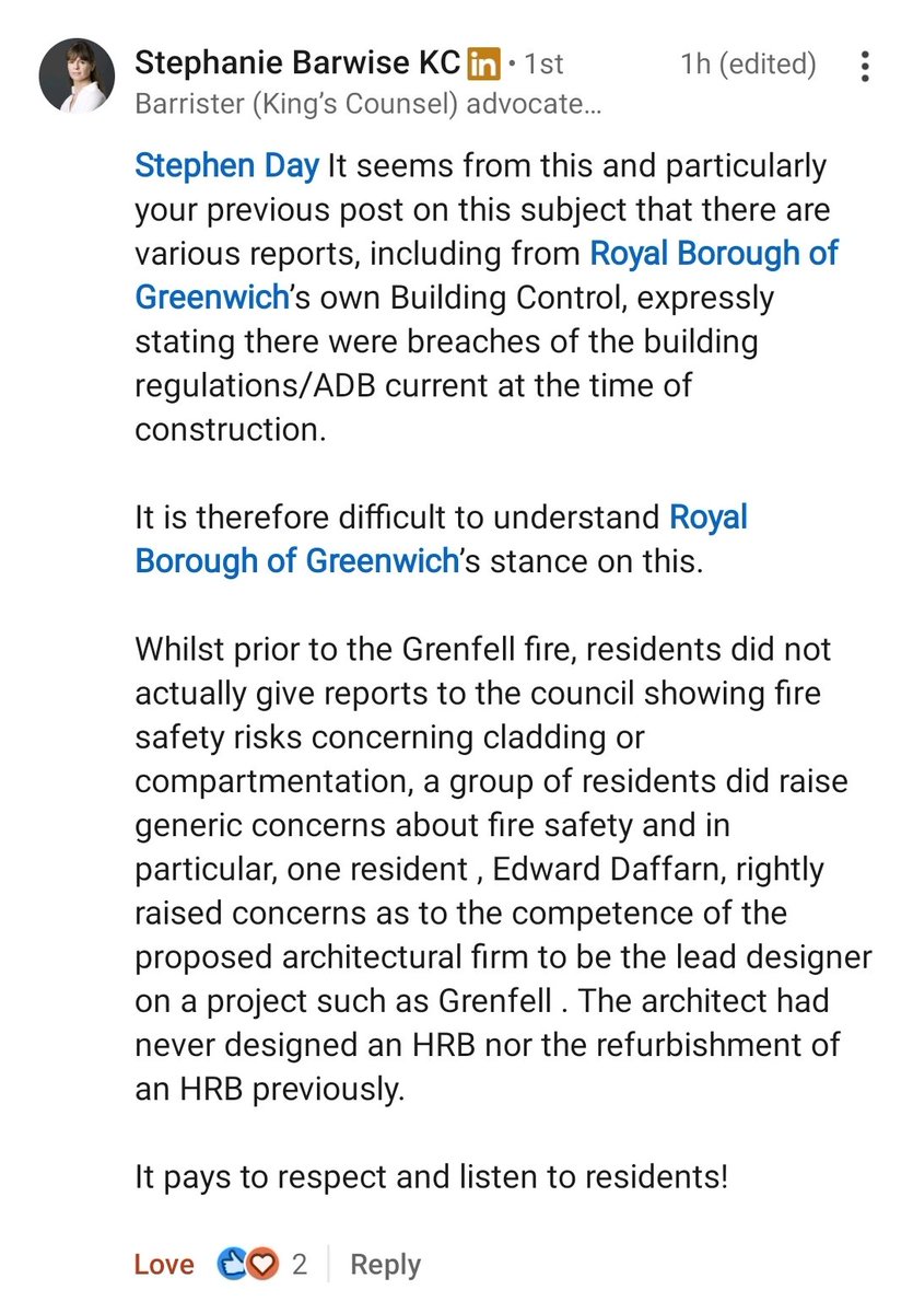 Building Safety Scheme (LFRB) tweet media