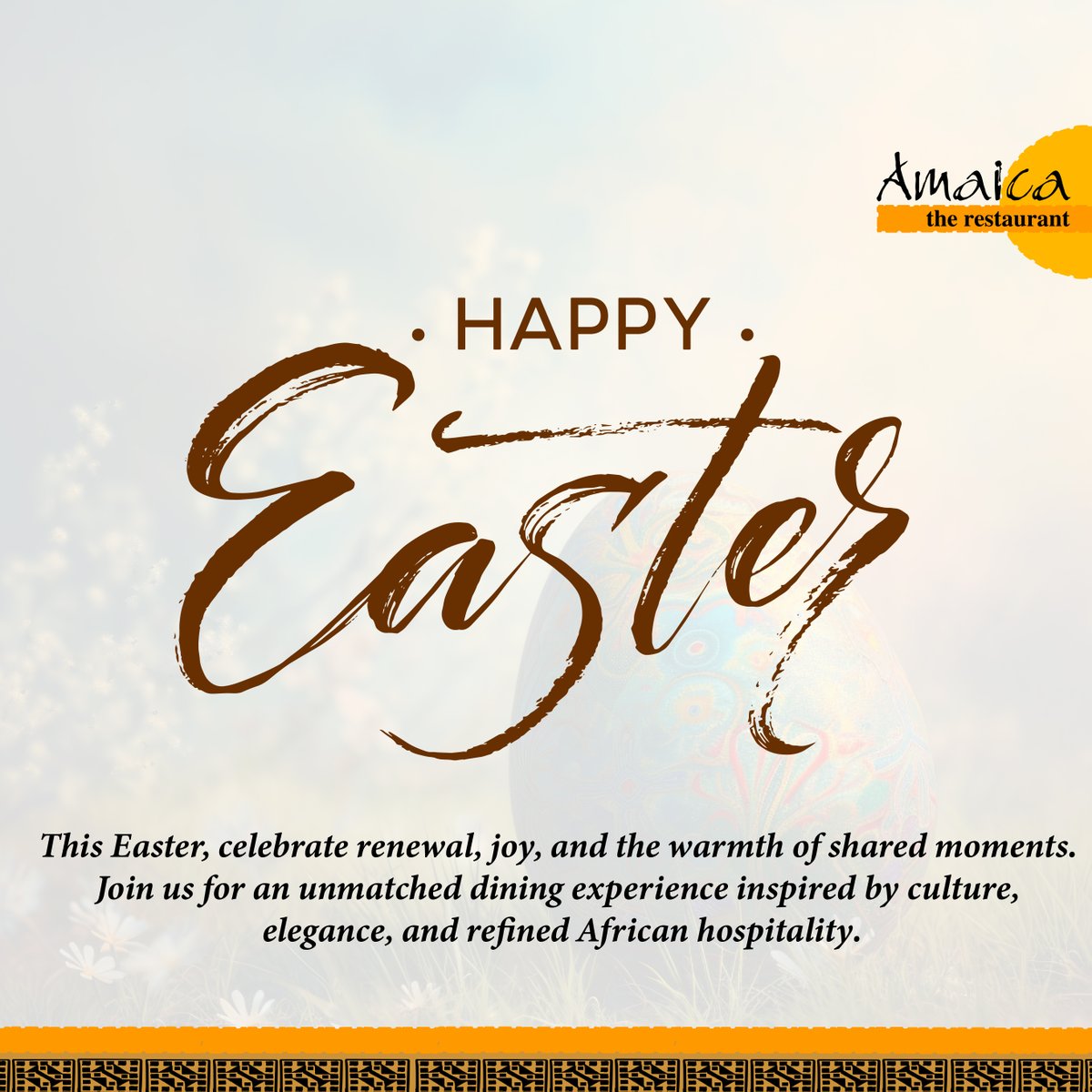 A season of renewal and refined moments.
Happy Easter.
#Easter #AmaicaExperience