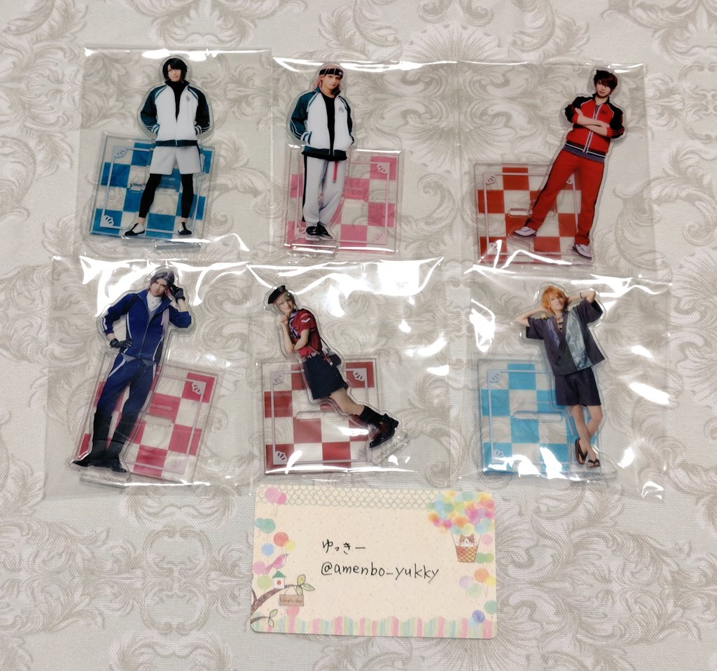 amenbo_yukky's tweet photo. 【譲渡】ミュージカル刀剣乱舞 刀ミュ アクリルスタンド アクスタ

譲∶①すえひろがり
　　②祝玖寿音曲祭内番Ver.
　　③真剣乱舞祭2022

求∶500円(＋送料)

郵送、もしくは清光単騎東京公演での手渡し(日にち相談)
なるべくまとめてが嬉しいですが、1つからでも可。
お気軽にお声掛け下さい。 https://t.co/daL3XKRHTe