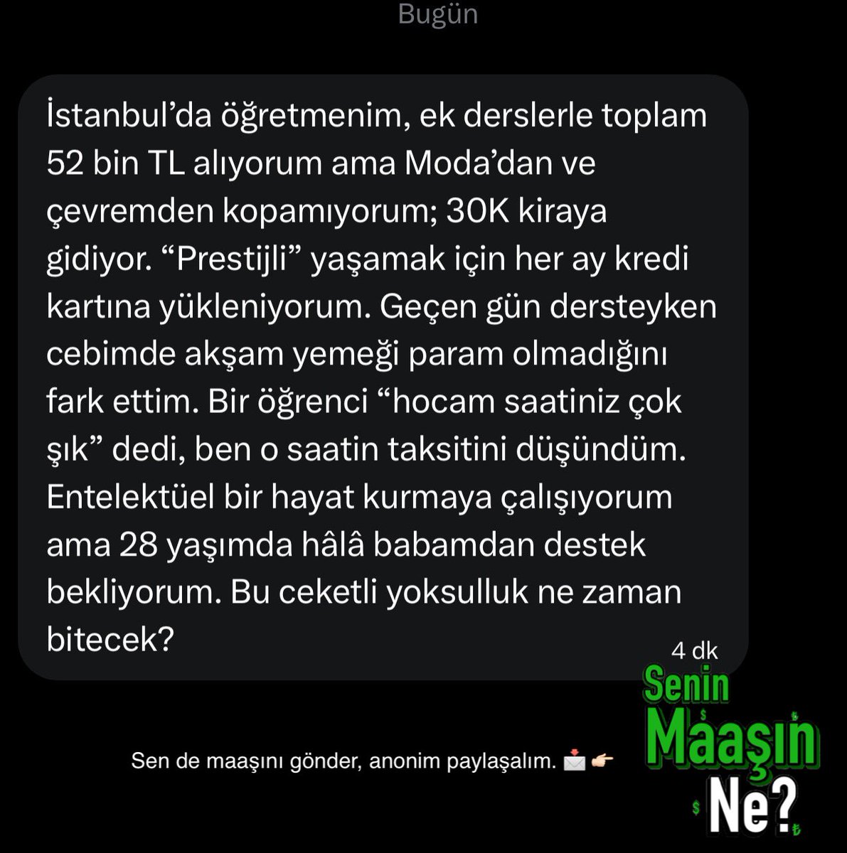 Senin Maaşın Ne? 💸 tweet media