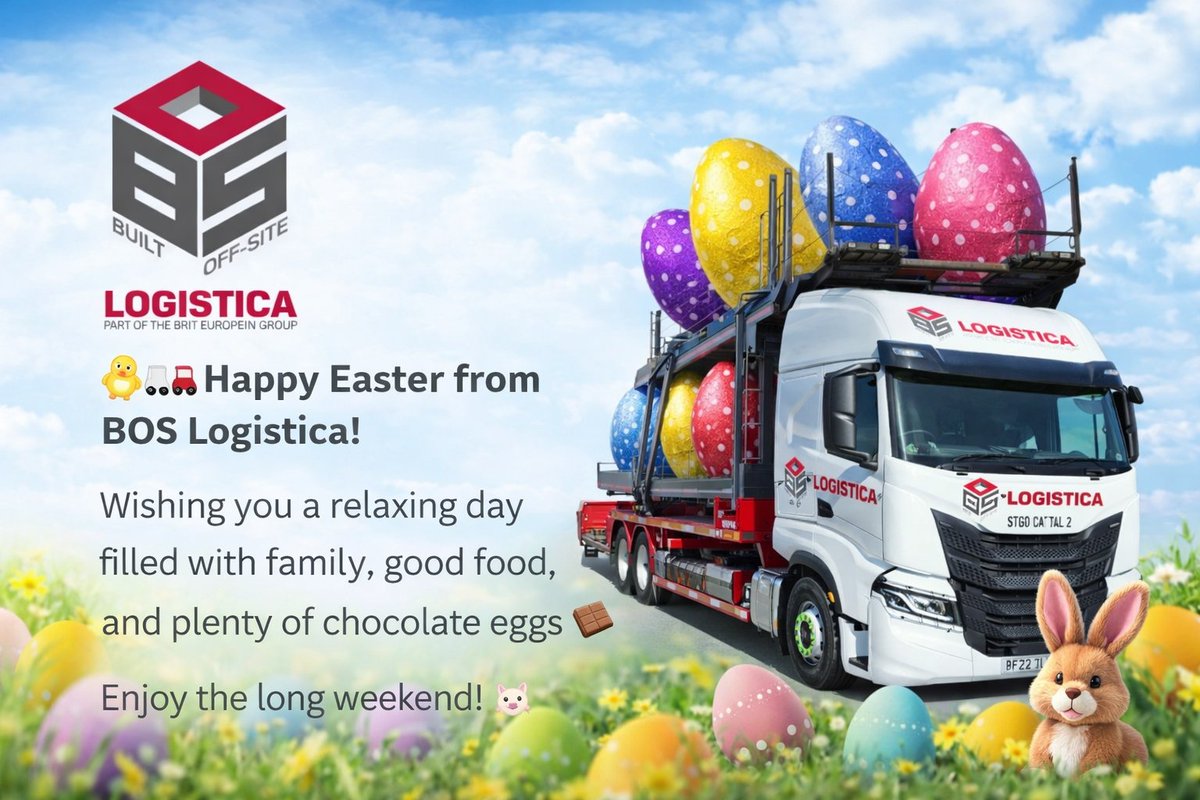 BOSLogistica's tweet photo. #HappyEaster #EasterSunday #EasterVibes #Springtime #HGVLife https://t.co/0olCoJ9jZd