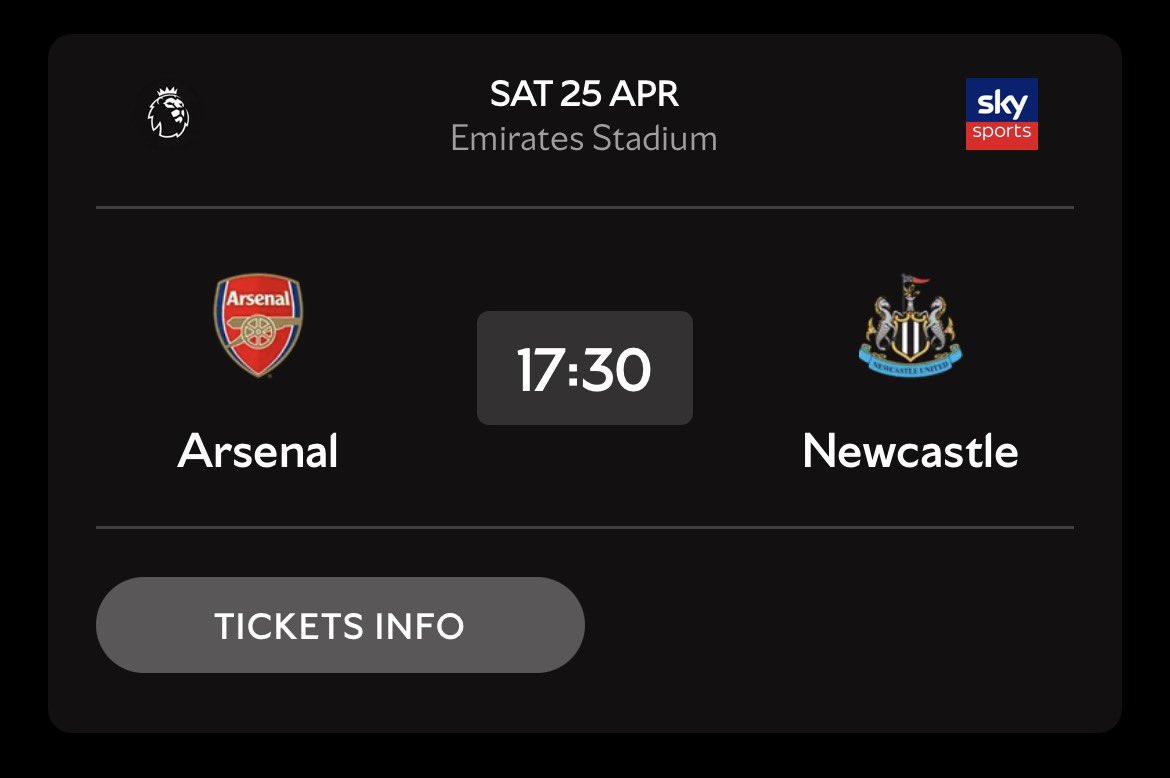 Arsenal Fixture News tweet media