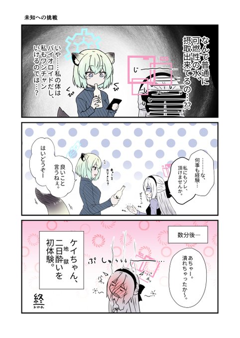 ケイちゃん、可燃性の水を挑戦する。 