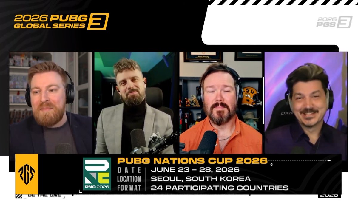 SGGK_genz0's tweet image. PUBGの国別対抗戦「PUBG Nations Cup 2026」について、24か国の参加で6月23日から28日にかけて韓国・ソウルで開催されることが発表されました。
#PUBG #PUBGEsports #PNC2026