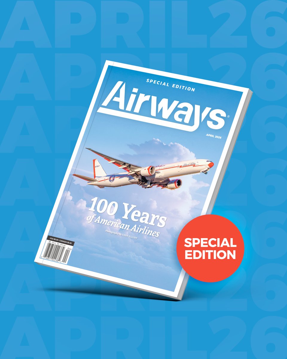 airwaysmagazine's tweet image. Happy Easter! 🐰

A century of flight. A legacy that shaped aviation. Celebrate 100 years of American Airlines 🇺🇸.

Get your copy now:

shop.airwaysmag.com/products/april…

#americanairlines #boeing #avgeek