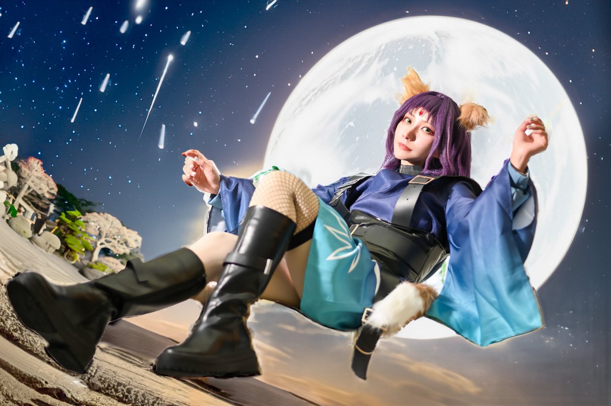 Cosplay.超かぐや姫！彩葉
⋆┈┈┈┈┈┈┈┈┈┈┈┈┈⋆
📸:<a href="/Maho_L150s/">さわぴー🍤🔑👓🎸</a>  . 🎨:私
