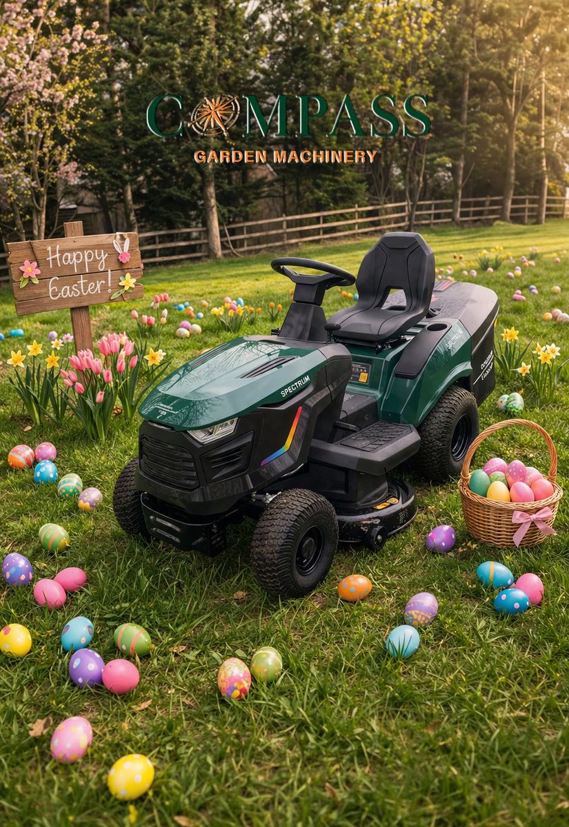 CompassGM's tweet photo. 🌱 🐣 Happy Easter from all of us at #compassgardenmachinery #lawnmower #easter #happyeaster #compassgm https://t.co/HcT0Cz1Eal