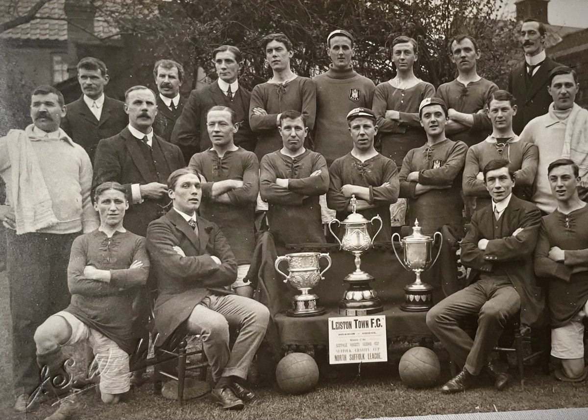 lfc1880's tweet photo. #OTD 1913

Goals from G. Morley &amp; J. Wall secured a 2-1 victory for @leistonfc over Orwell Works now @FcRansomes at Sidegate Avenue to win the @SuffolkFA Charity Cup &amp; secure a unique treble after also winning the North Suffolk League &amp; Suffolk Senior Cup.

#suffolknonleague https://t.co/7X7EcYSbPI