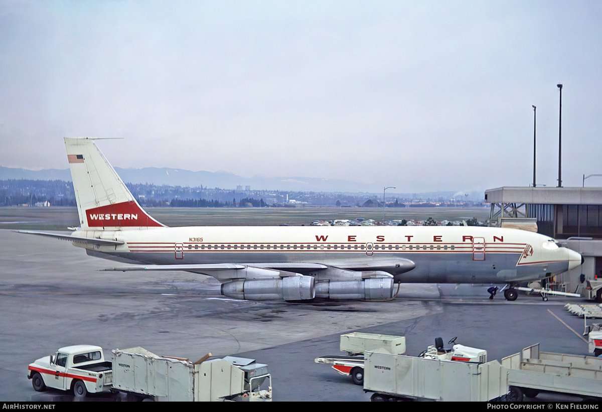 Western Airlines Boeing 720-047B N3165 YVR/CYVR Vancouver Intl Airport ...
