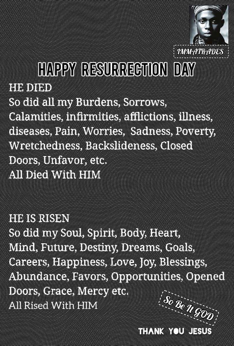 ImmanuelfxcrptR's tweet photo. HE IS RISEN ✝️🖤 
THANK YOU JESUS 
THANK YOU LORD https://t.co/ucE2S8oi4j