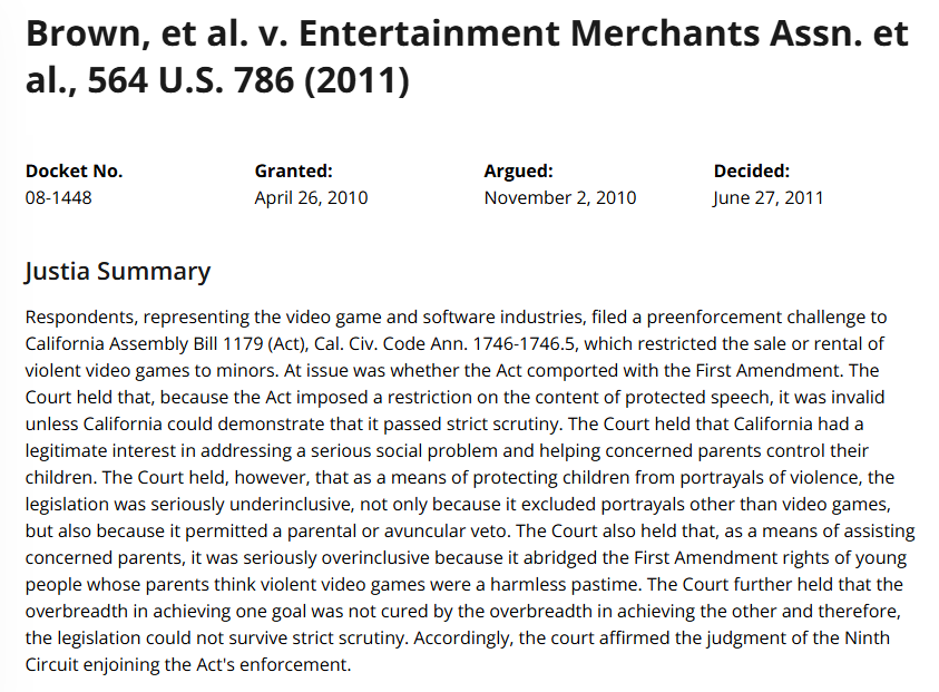 that evidence was never suficient, fiction gets scapegoated, then research debunks it.

This is not an "but its only this!!" case, fictional content is fictional content, this moral panic shit happened through decades, all the fucking time dawg, and it still happens