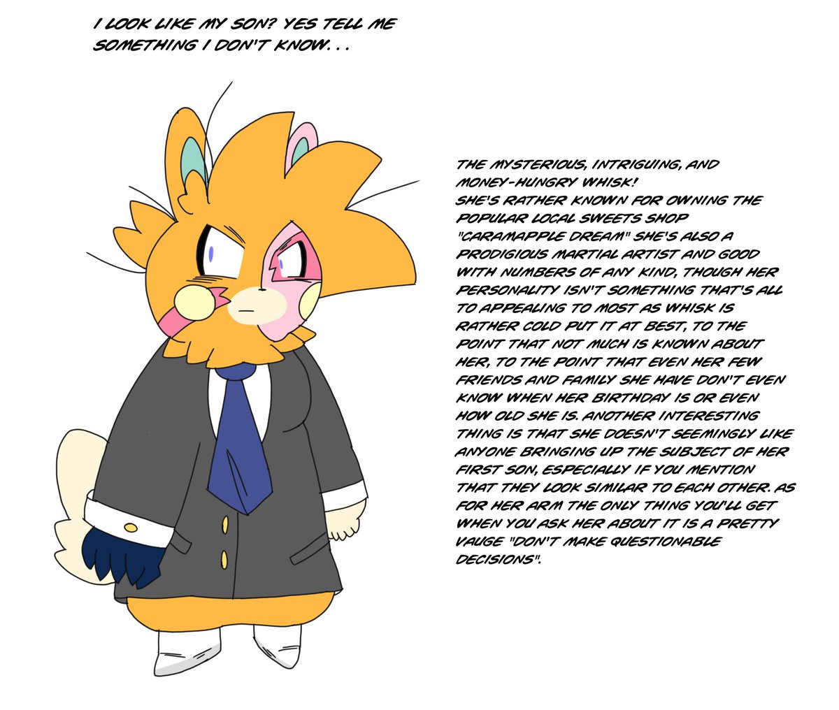 Since I'm in a mixing mood, here's Whisk's ref sheet and stuff. (Get it cuz Whisks are used to mix things. . . Nvm)