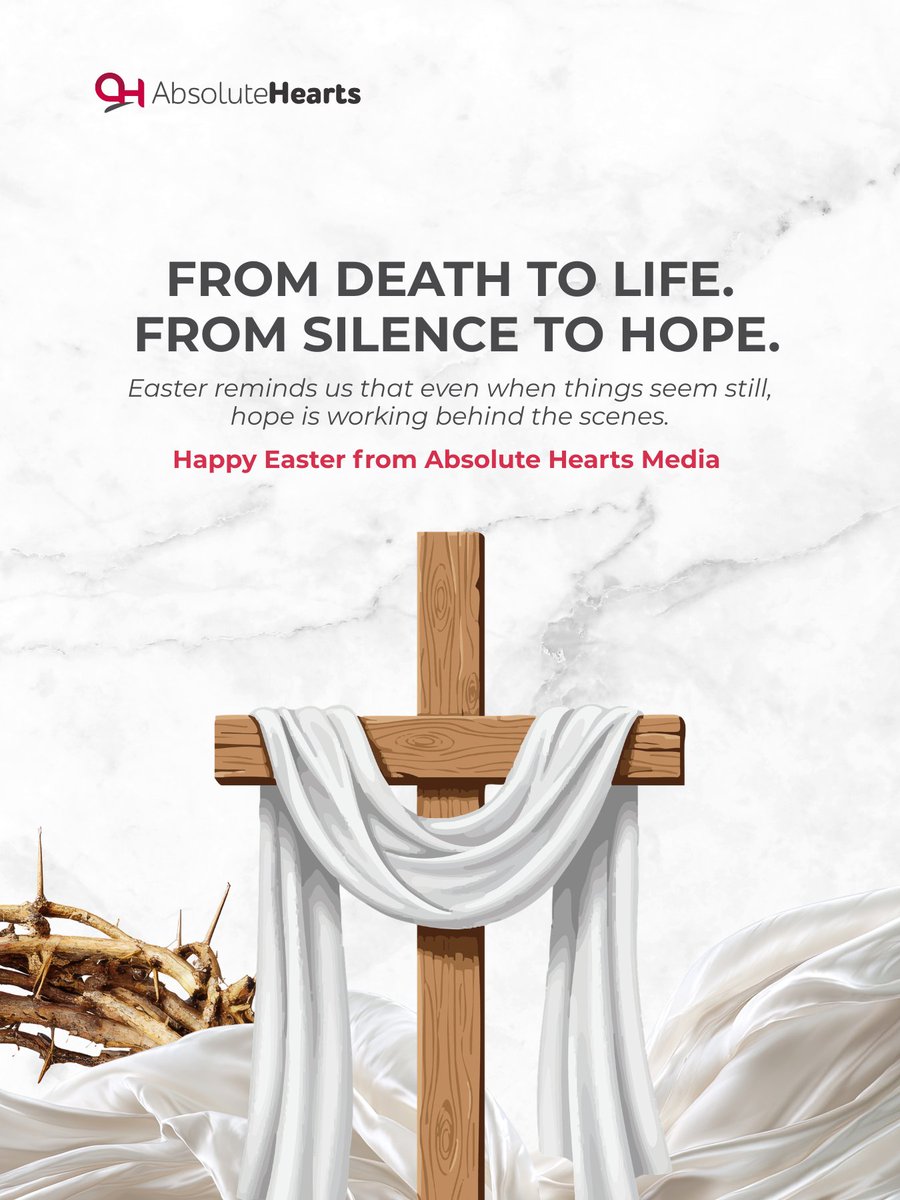 absoluteblog's tweet photo. May this season renew your faith, restore your strength, and remind you that breakthrough often comes after the quietest moments.

Wishing you a blessed and meaningful Easter.

#AHM #AbsoluteHearts https://t.co/uKzP8mRETB