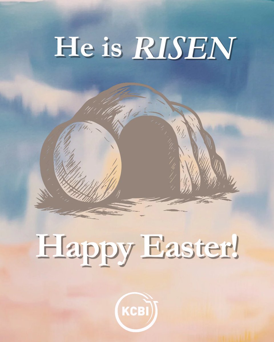 KCBI's tweet photo. Happy Easter! Today is a day of celebration:  death was defeated and we were given our place in Heaven. 

“I am the resurrection and the life. The one who believes in me will live, even though they die.” —John 11:25 https://t.co/rSHc3ocW9A