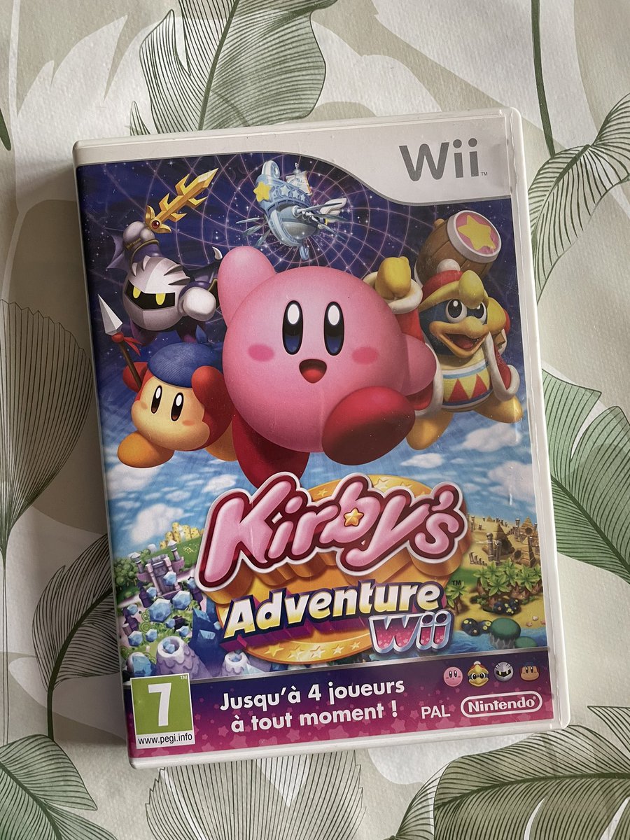 Xaionkh2's tweet image. 1ère brocante de l’année 👍

Petite trouvaille sympathique 😁

#Kirby #Wii #Nintendo