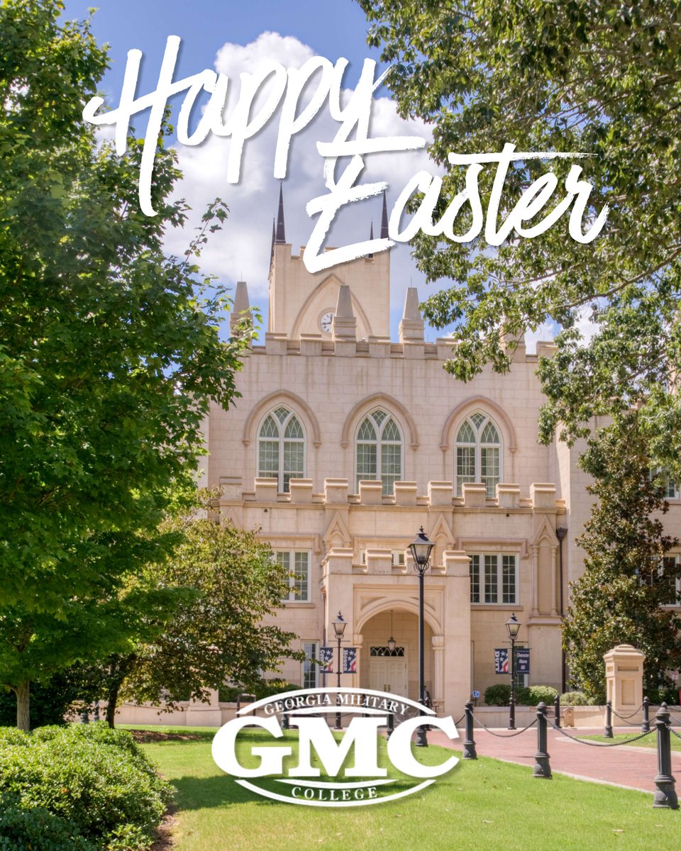 GaMilCollege's tweet photo. Wishing you a Happy Easter from Georgia Military College! https://t.co/6dRo0vsYAc