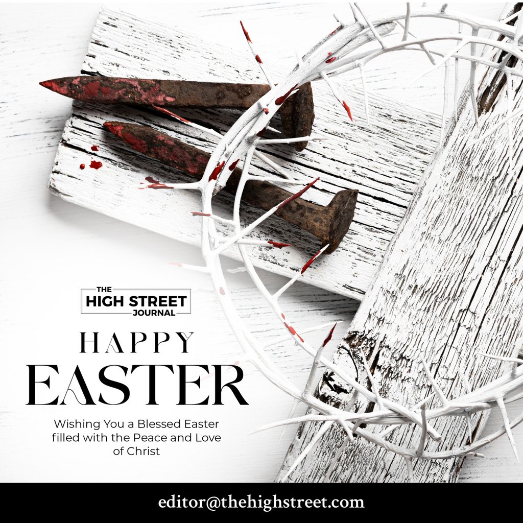 TheHighStreetJ's tweet photo. Wishing you a blessed Easter filled with peace, love, and renewed purpose.
#THSJ #Business #Easter #Guana https://t.co/DkXTxvGLmY