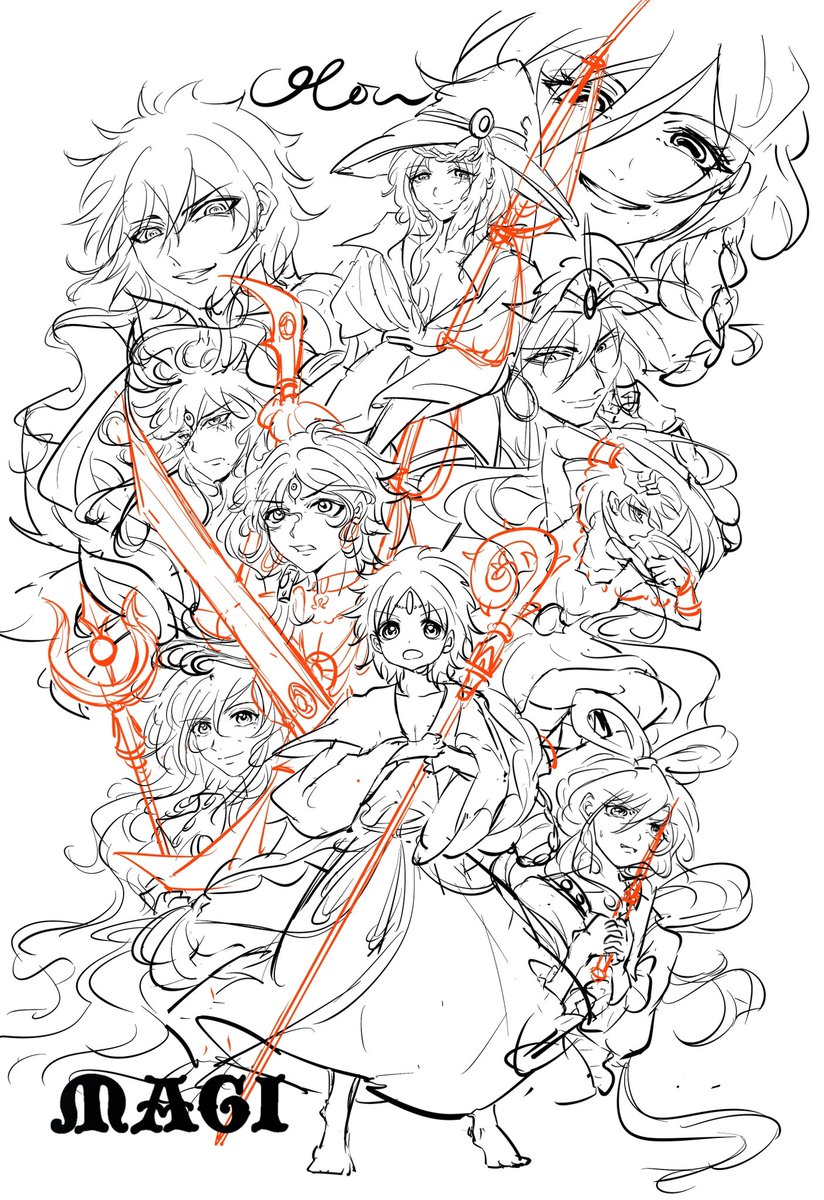 I've been drawing for two hours with a reference. I'm so tired. I don't ...
