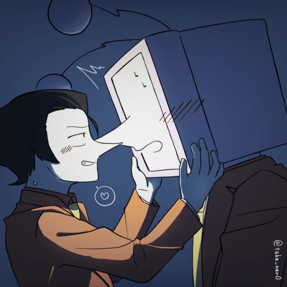 たけねろ tweet media