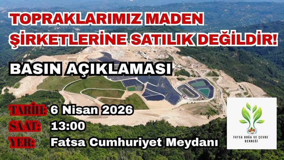 Suyu, Ormanı Korumak Vatanı Korumaktır.
Çok uluslu şirketle kabala satılan maden  ruhsatları “Milli Güvenlik Meselesi”dir.  Sıra size gelmeden ses verin. Yarın çok geç olacak!