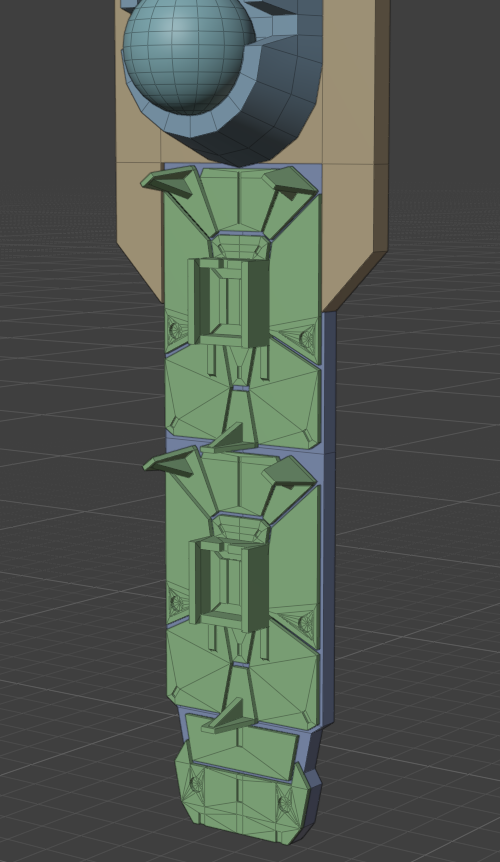 satone42create's tweet photo. ZAKU PHANTOM wip
現在こんな感じです。
今週からシールドの作成に入りました。
まず肩に接続するジョイントを作ったり、
ビーム突撃銃の予備マガジンを載せる
ラックを作成しました。
ラック部分はディティールをつけています。
#3DCG
#CG勉強日記
#Blender
#Blender初心者
#b3d https://t.co/Pmm1MjbGeF