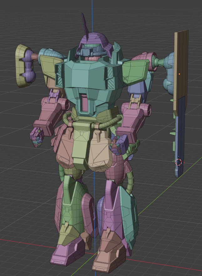 satone42create's tweet photo. ZAKU PHANTOM wip
現在こんな感じです。
今週からシールドの作成に入りました。
まず肩に接続するジョイントを作ったり、
ビーム突撃銃の予備マガジンを載せる
ラックを作成しました。
ラック部分はディティールをつけています。
#3DCG
#CG勉強日記
#Blender
#Blender初心者
#b3d https://t.co/Pmm1MjbGeF