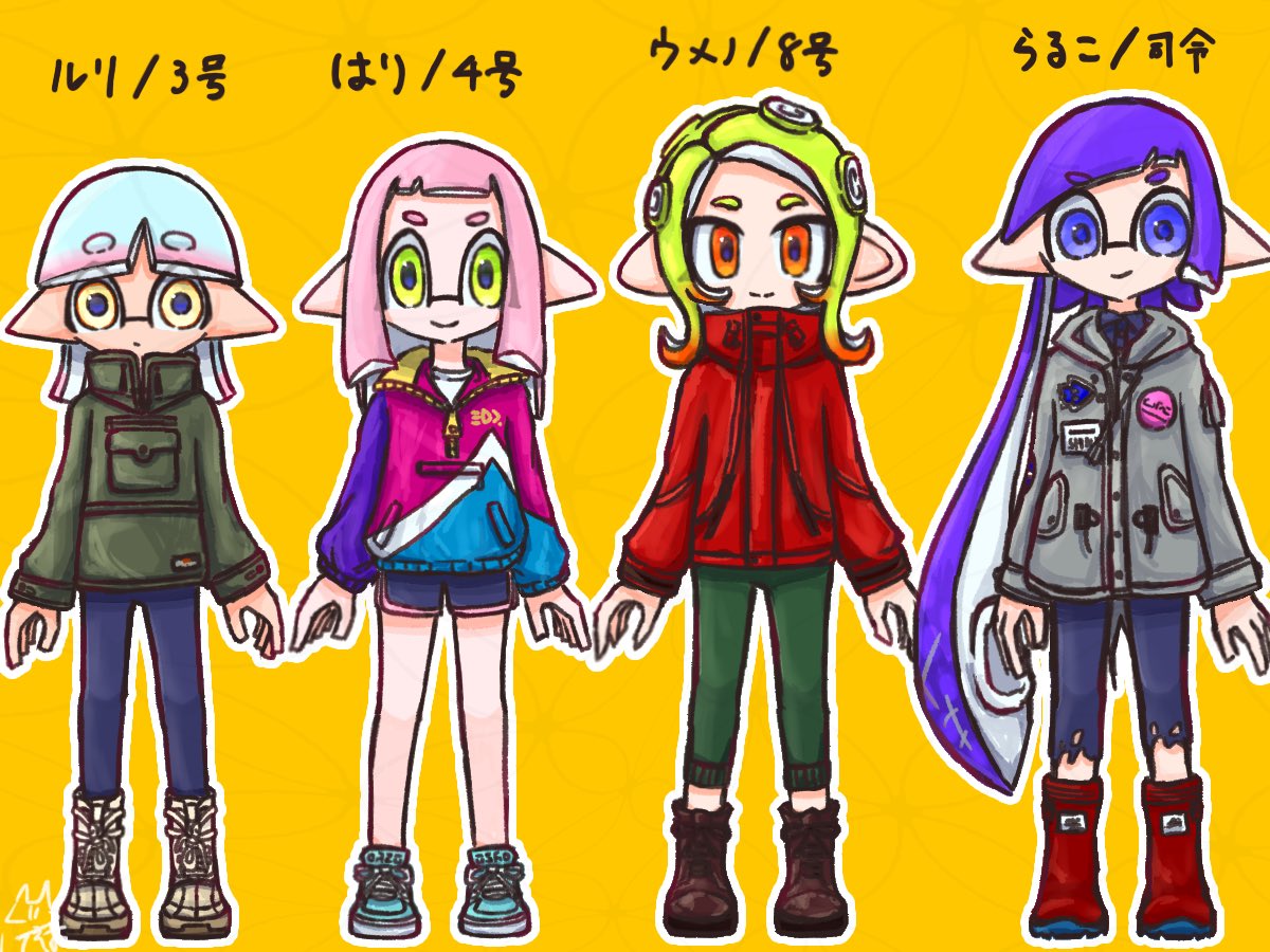 一年たって顔の配置が変わったのでまた描いてみた
 #にてそま宅キャラシ