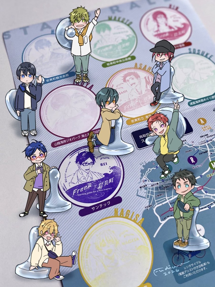 🏊‍♂️Free!×岩美町内周遊スタンプラリー素敵なコラボありがとうございました✨