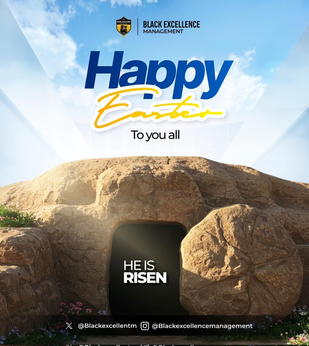blackexcellentm's tweet photo. May the joy of His resurrection abide with all members of our community that is celebrating Easter. 

Happy Easter

#FootballManagement #BEM
#Easter2026 #Easter https://t.co/9E4QvskQLL