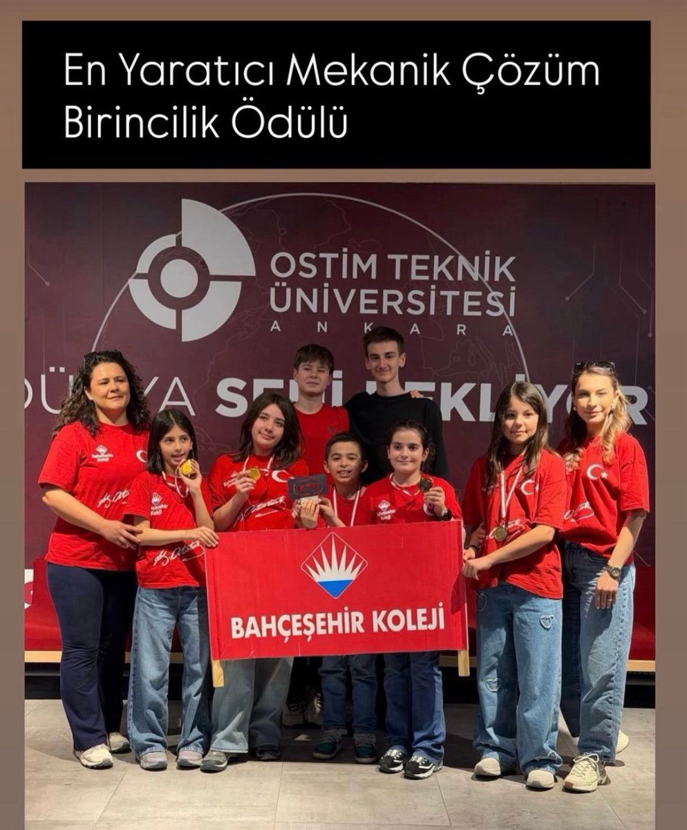 BK_Eskisehir's tweet photo. 🤖✨ Eskişehir Kampüsümüzde Büyük Gurur! ✨

The MaestRobot Robotics Competition İç Anadolu İlkokul Robolig Turnuvası’nda büyük başarılar elde eden öğrencilerimizi ve öğretmenlerimizi tebrik ediyoruz! ❤️💙 https://t.co/bOu7wCxJk4