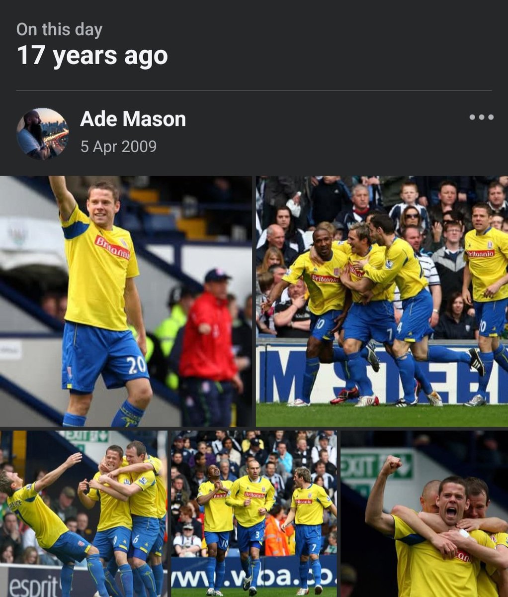 ADE__SCFC's tweet photo. This popped up on my Facebook memories 
We beat WBA 2-0, the goals were from Ricardo Fuller &amp; James Beattie. 
It was 17 years ago 🤯 doesn't seem that long ago 
@stokecity ##SCFC 🔴⚪️ https://t.co/IUJpWl9XR4
