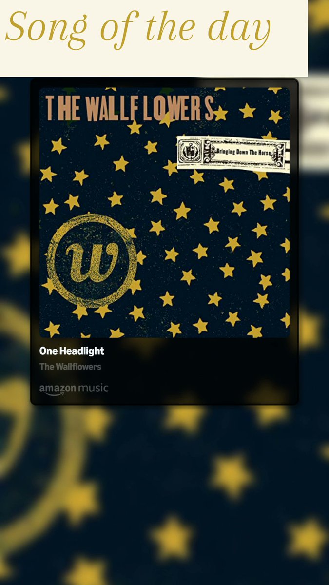 Thiscrazychaot1's tweet photo. Song of the day
#song #music #dance #oneheadlight #thewallflowers @TheWallflowers https://t.co/OUrcgjL2dK