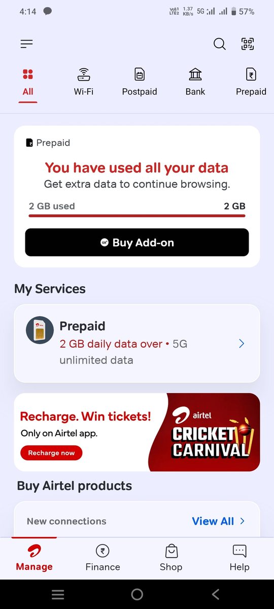 DeepakvermaIND's tweet photo. Dear @airtelindia जब मैने अनलिमिटेड 5G वाला रिचार्ज किया हुआ है तो मेरा डाटा खत्म कैसे हो गया।
 और डाटा खत्म होने के बाद मेरा नेट क्यों नहीं चल रहा।
 आखिर कब तक लोगो को अनलिमिटेड के नाम पर ऐसे ही मूर्ख बनाते रहोगे और सीधी जनता को लूटते रहोगे🤬🤬🤬
और निकम्मी सरकार देखती रहेगी😡😡 https://t.co/DEqbFKQB7g