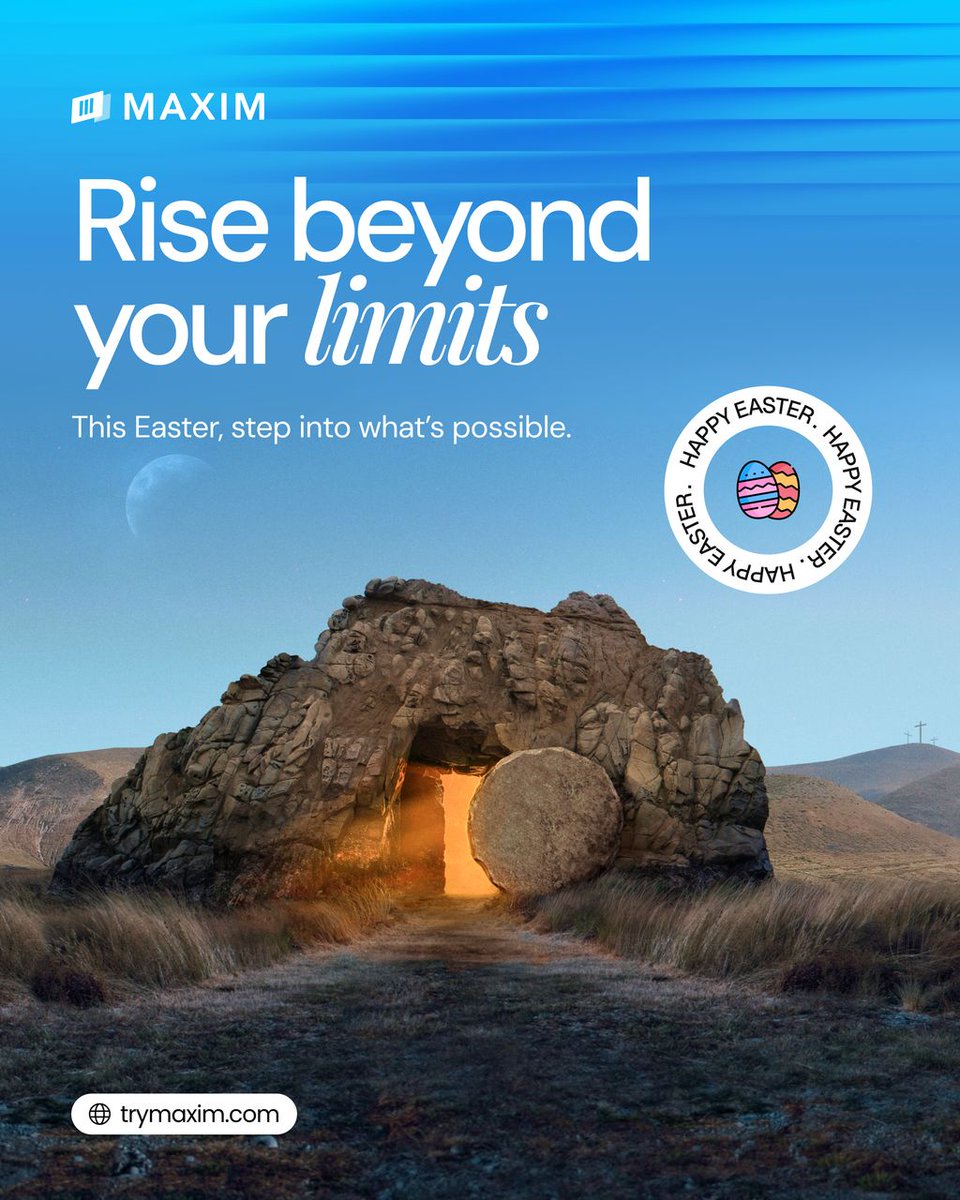 This Easter, we celebrate hope, renewal, and the courage to step into new possibilities.

Happy Easter from all of us at Maxim.