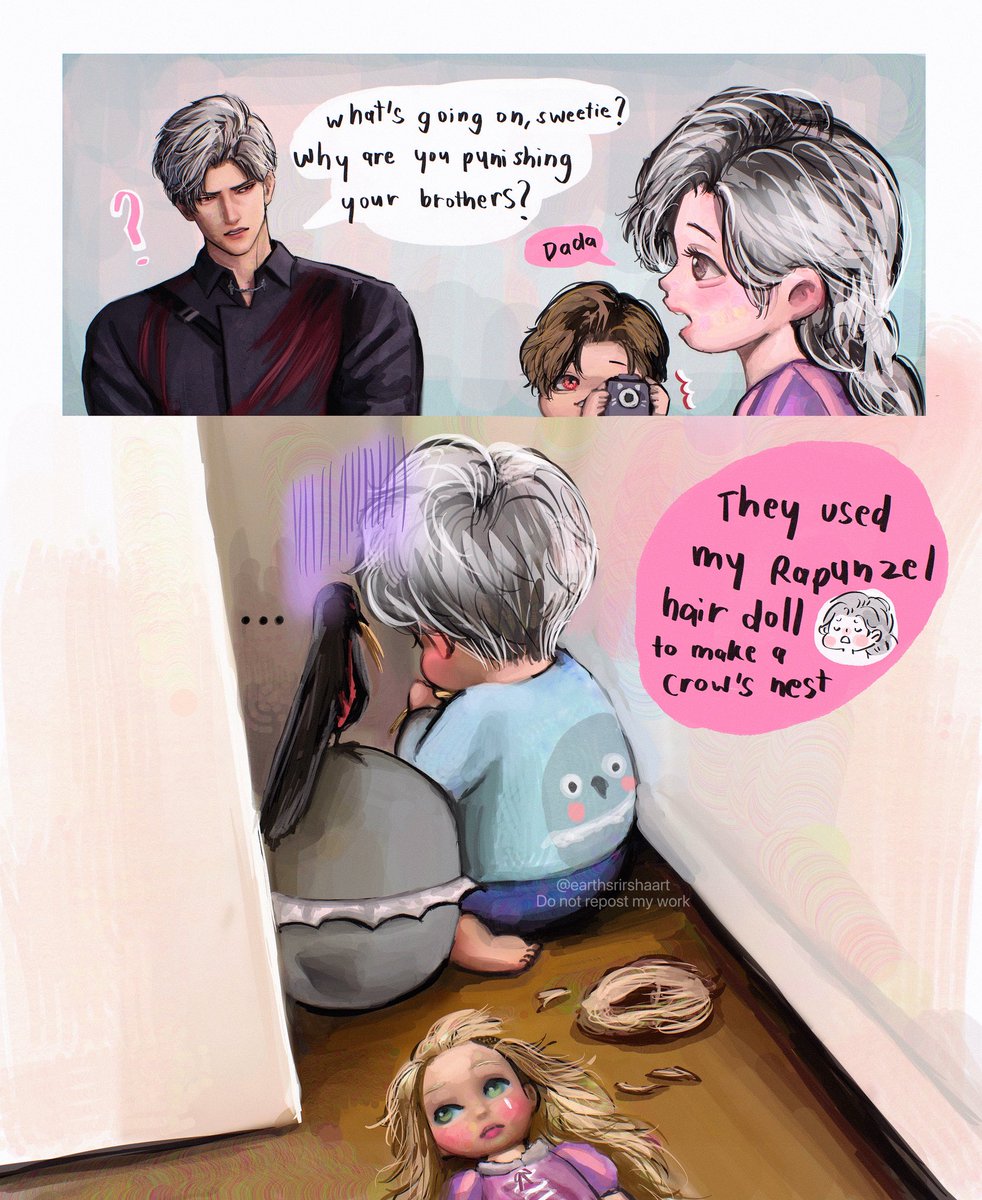 Rapunzel hair is not for making a nest 🪹

part 2 in the replies