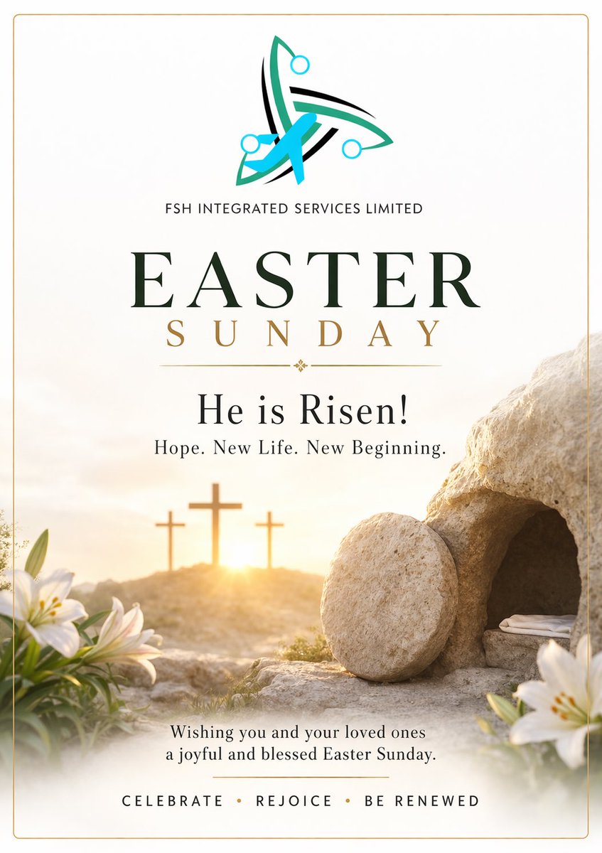 japawithfsh's tweet photo. He is risen! ✝️

A season of hope, renewal, and new beginnings.

FSH Integrated Services Limited wishes you a joyful Easter Sunday. https://t.co/p4jGlAAWnf
