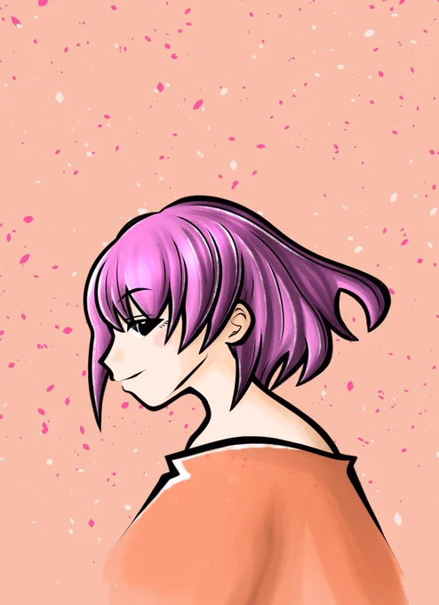 桜は見たのかい? #一次創作 #イラスト