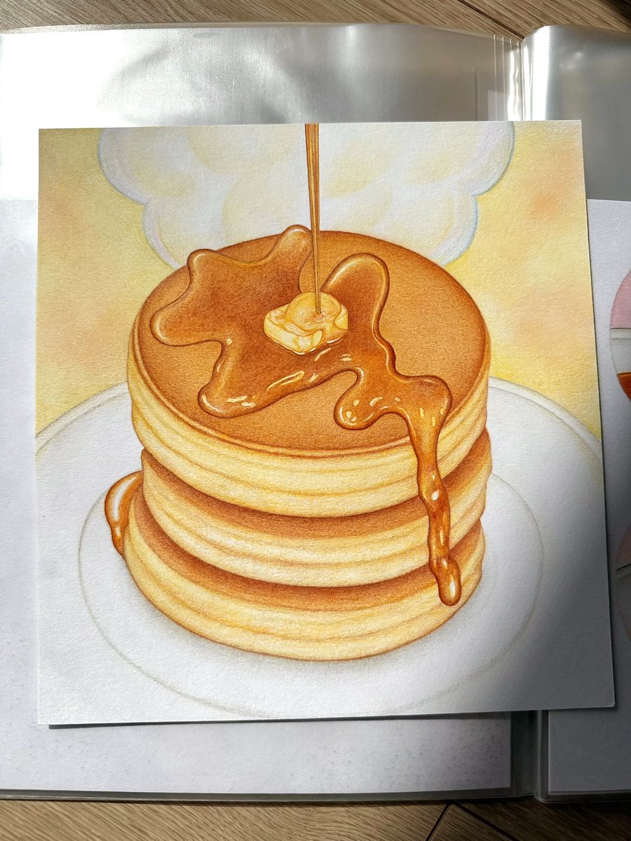 ホットケーキを描いていたら 食べたくなりました🥞 「おいしそう」と