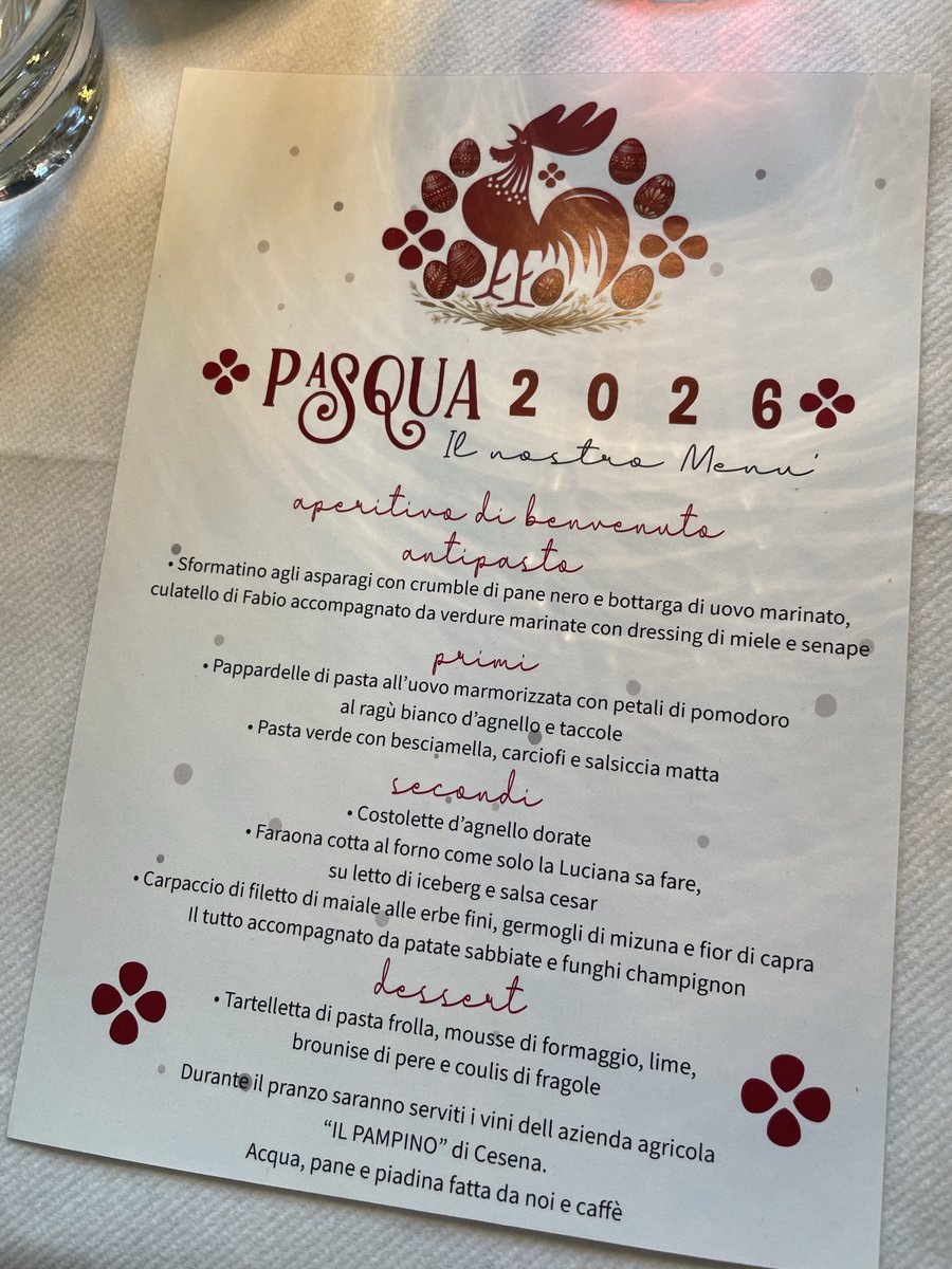 I danni fatti da Masterchef alla cucina italiana. Nel menu pasquale di un ristorante di provincia figurano le parole “crumble”, “dressing”, “marmorizzata”, “petali”, “letto di iceberg”, “germogli di mizuna” e “brounise di pere”.