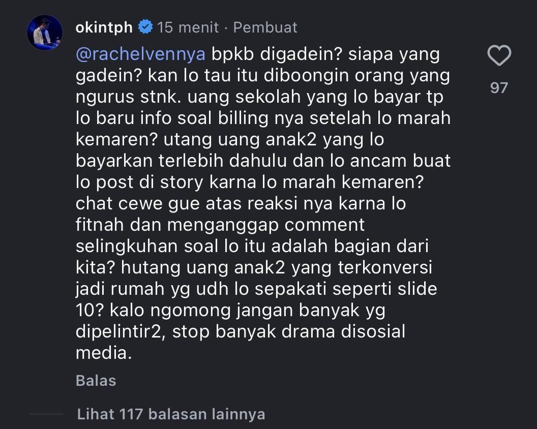 Klarifikasi oleh Okin :
Nafkah dialokasikan ke KPR.
KPR lunas, rumah dijual. Begini kah?
 
Kalo istilah sepak bolanya apa ya??
Gw bocil bingung banget baca ginian