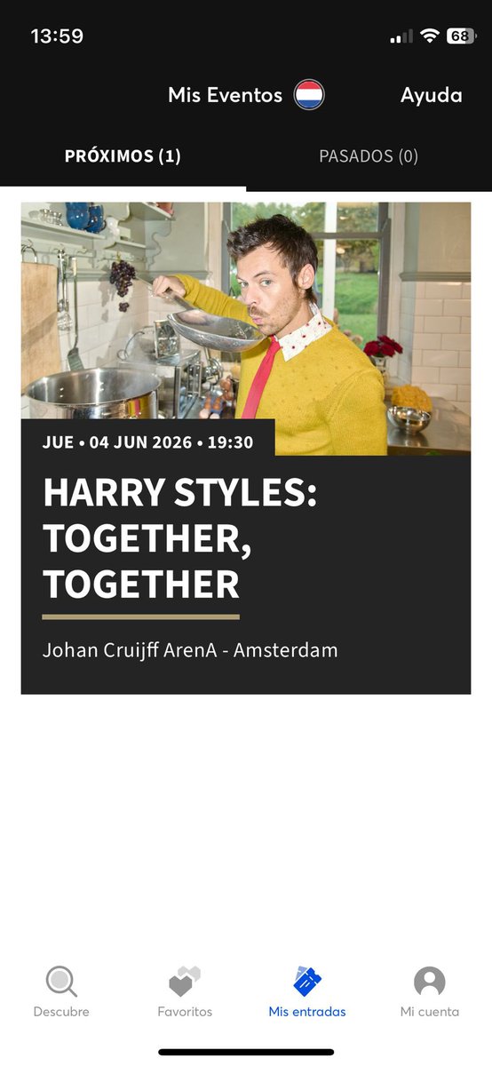 lexitzypedia's tweet photo. Venc 2 entrades per al concert de Harry Styles a Amsterdam el 4 de juny. Són a la zona Front GA Left. Si t’interessa, escriu-me! https://t.co/jIE88CgPcu