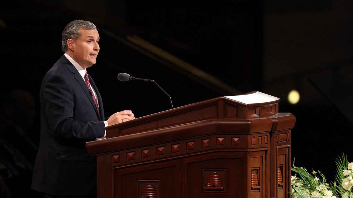 Ch_JesusChrist's tweet photo. “The ordinance of the sacrament makes sacrament meeting the most sacred and important meeting in the Church.”  — Elder Pedro X. Larreal  #GeneralConference https://t.co/ISKwkeRcKA