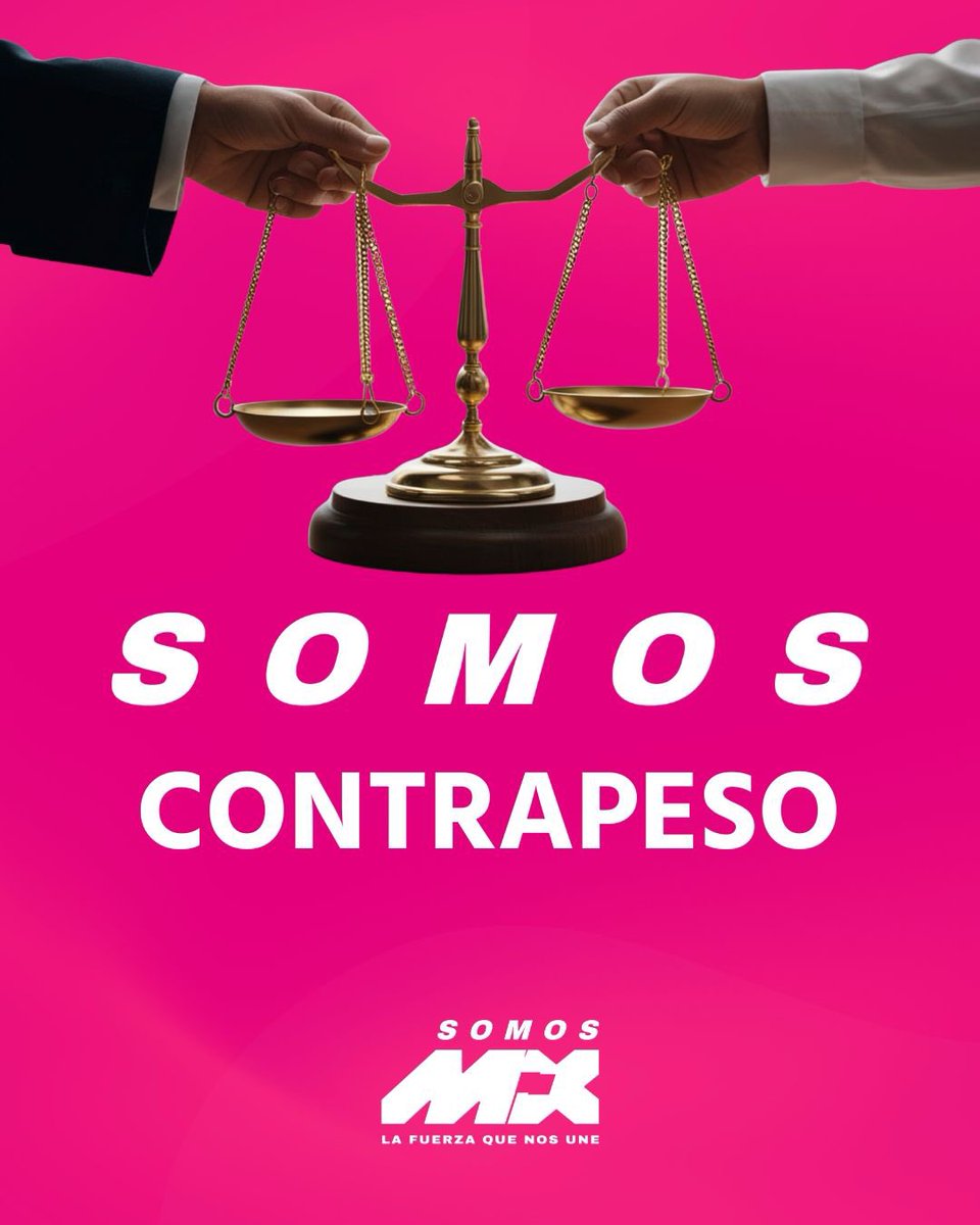 SomosMxMexico's tweet photo. #SomosMx es democracia, ciudadanía y alternativa. 🇲🇽
Somos la voz de quienes ya no quieren más de lo mismo, de quienes creen que México merece una oposición firme, responsable y con causa.
Frente al abuso, la polarización y el silencio, estamos aquí para representar a la gente, defender las libertades y construir una nueva opción para el país.
Porque sí hay de otra: #SomosMx, #LaFuerzaQueNosUne 

👉🏼https://t.co/FvrNmswAVI