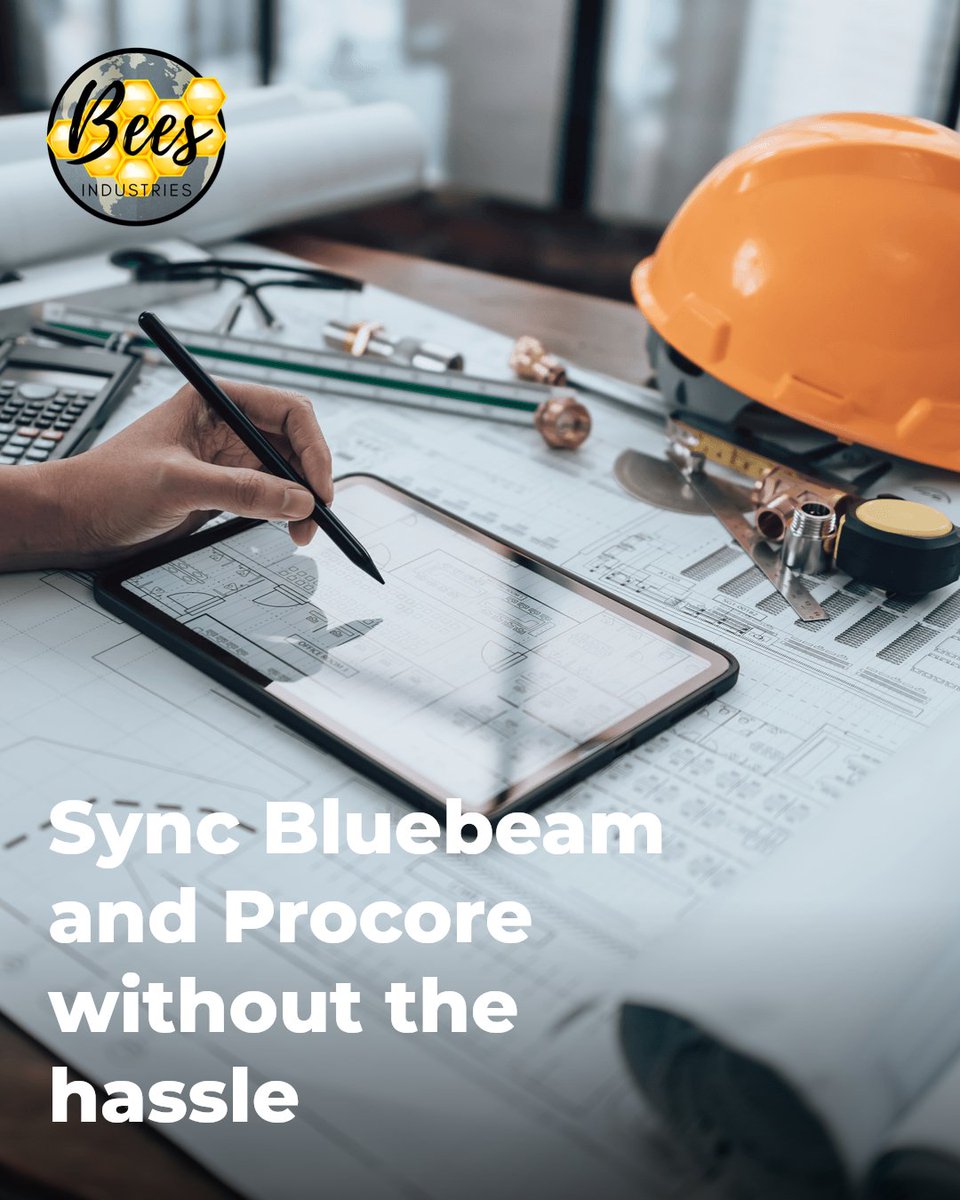BeesIndustries's tweet image. Think integrating Bluebeam and Procore is complicated? Think again. Sync your PDFs and project data to save time, cut errors, and boost team collaboration. Ready to build smarter? Drop a comment with "BluebeamProcore" if you want the best tips! #designer #projectmanager