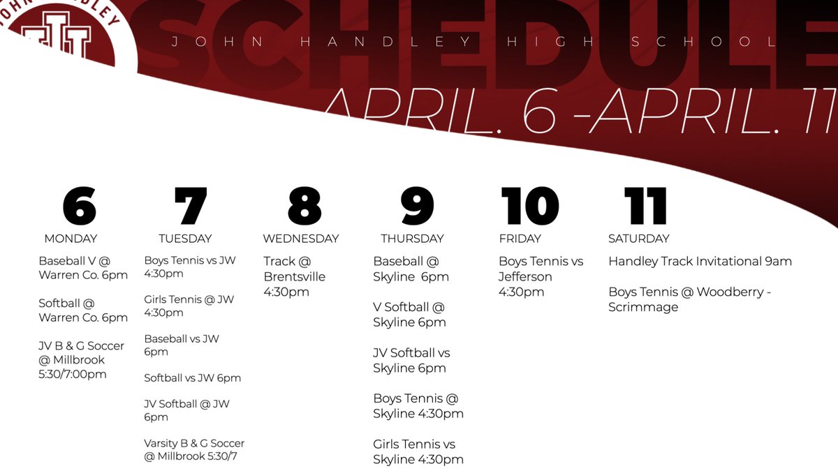 John Handley Athletics & Activities tweet media